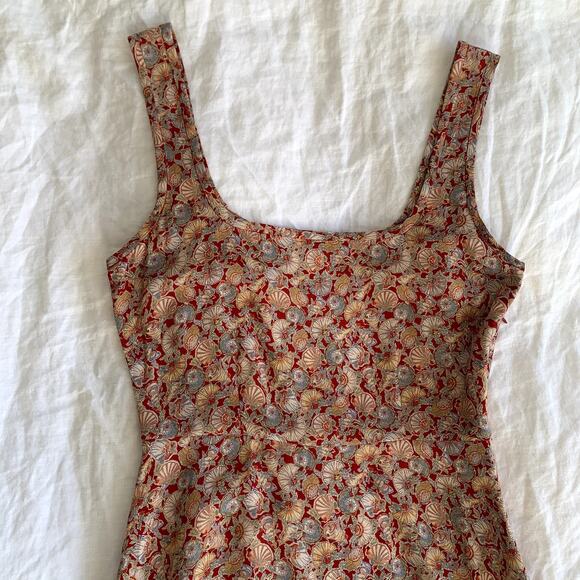 Doen Porto Silk Seashell Print Mini A Line Dress Tresors Da La Mer Soleil - Picture 8 of 11